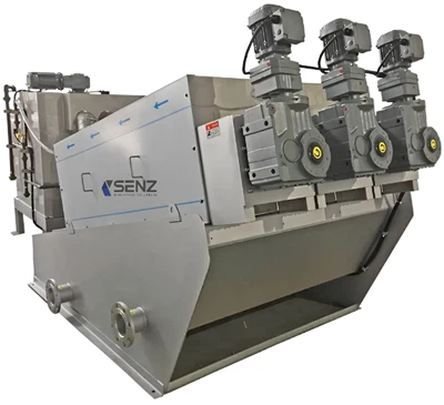 Desgrozamiento de lodo en el tratamiento del agua